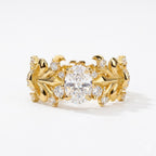 Wild Vine Oval Diamond Ring - ZORVA JEWELRY