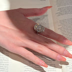 Oval Side Pavé Diamond Ring - ZORVA JEWELRY