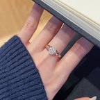 Intertwined Heart Rose Gold Ring - ZORVA JEWELRY