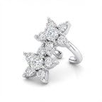 Starburst Double Flower Ear Cuff - ZORVA JEWELRY