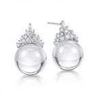 Crown Crystal Stud Earrings - ZORVA JEWELRY