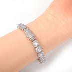 Yellow Gold Round Brilliant Cut Diamond Tennis Bracelet - ZORVA JEWELRY