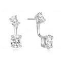 Double Diamond Drop Earrings - ZORVA JEWELRY