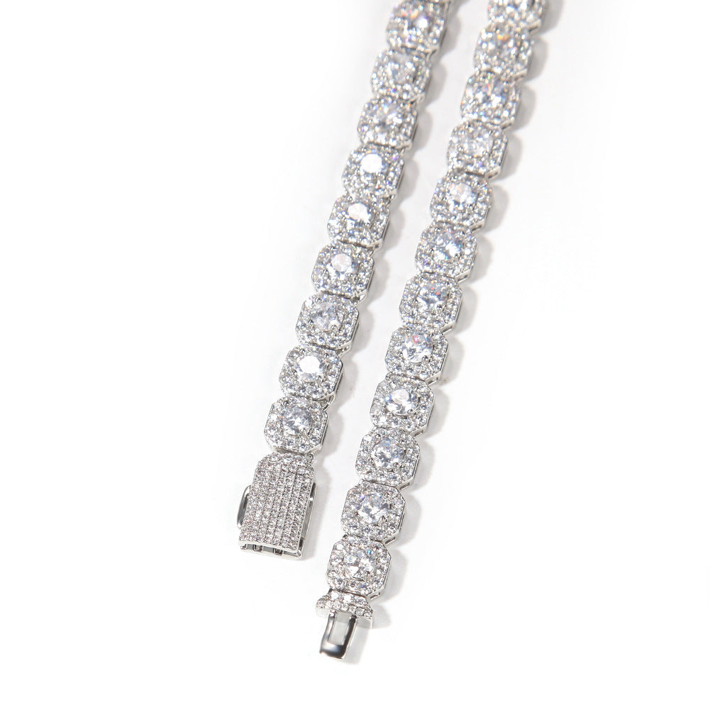 Yellow Gold Round Brilliant Cut Diamond Tennis Bracelet - ZORVA JEWELRY