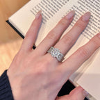 Art Deco Style Pave Oval Diamond Ring - ZORVA JEWELRY