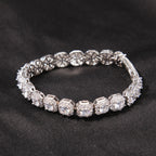 Yellow Gold Round Brilliant Cut Diamond Tennis Bracelet - ZORVA JEWELRY