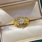 Wild Vine Oval Diamond Ring - ZORVA JEWELRY